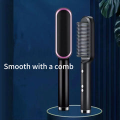 Hair Curling Brush - White