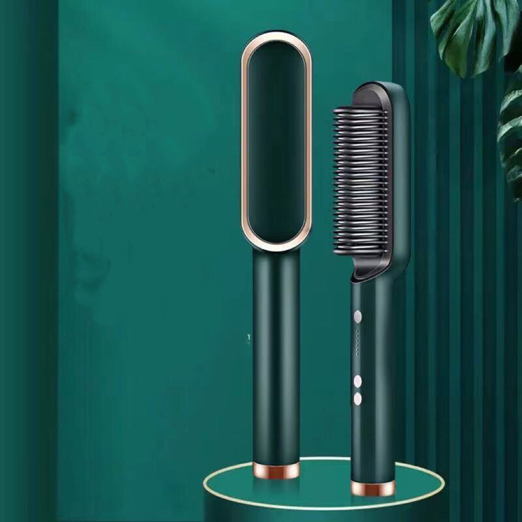 Hair Curling Brush - Red