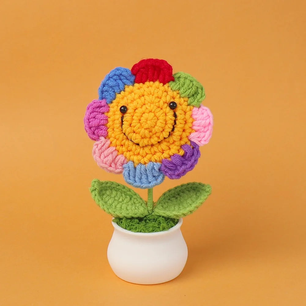 Artificial Handmade Sunflower Crochet