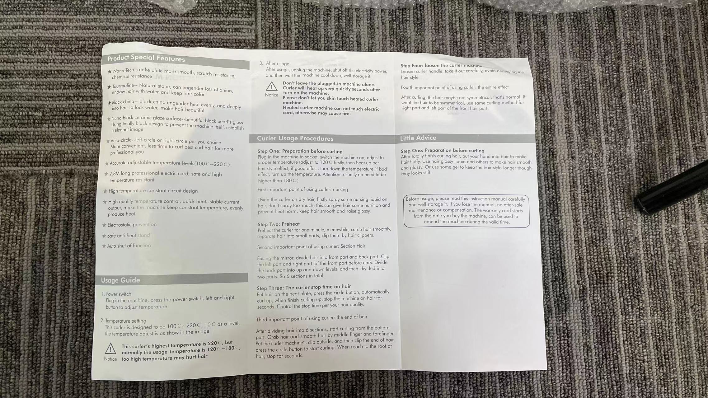 S1 Curling Iron 25mm - Gold