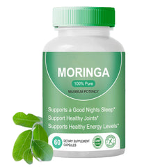 Moringa Capsules, Gut Health & Vitamins 60pcs Dietary Supplement Capsules