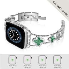 Apple Watch Strap - Silver Green (Fits 42/44/45/49mm)