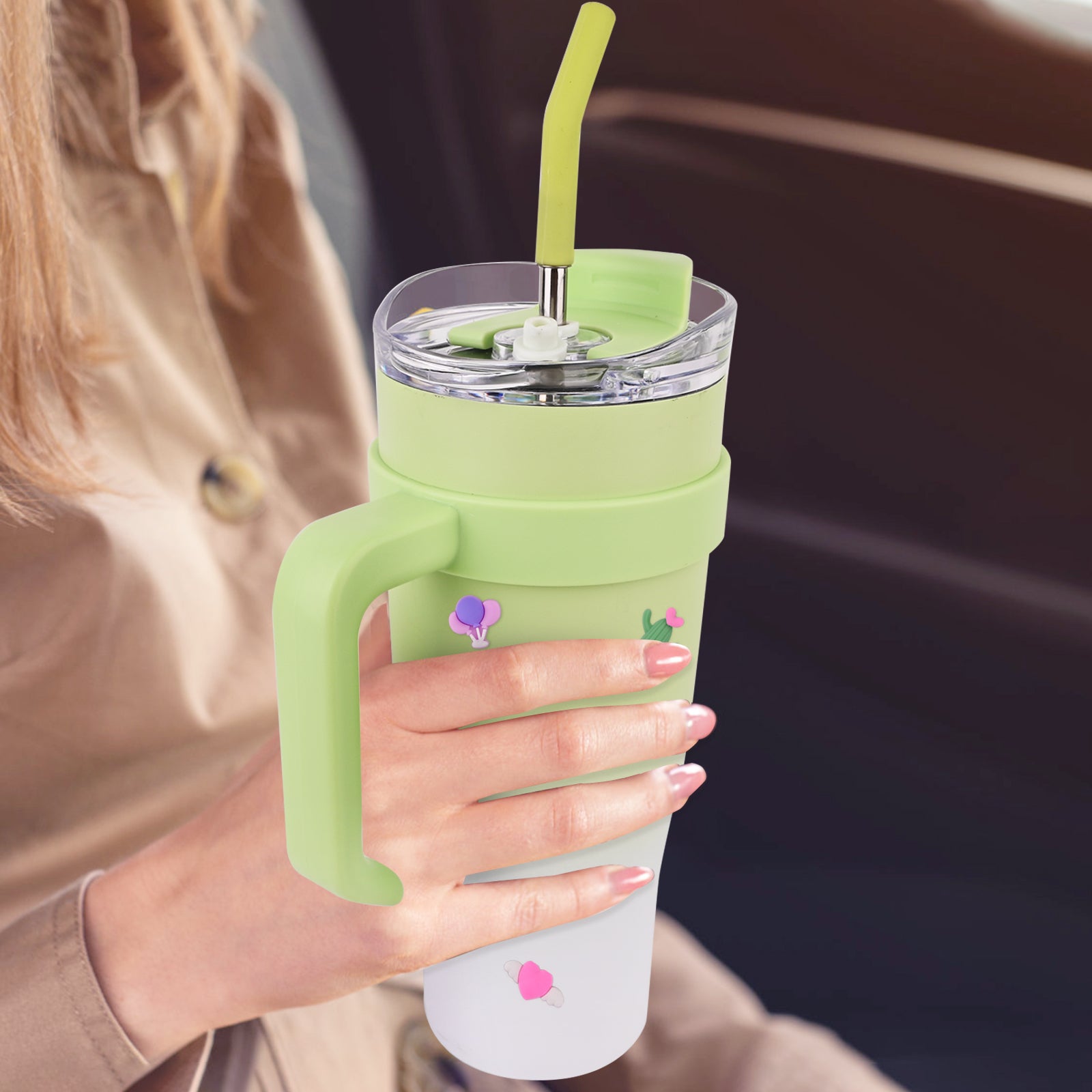 Car Cup Holder - Green