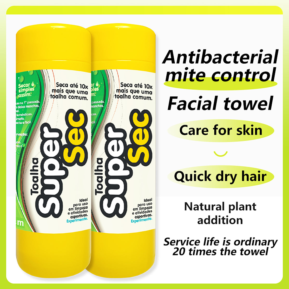 Antibacterial and Anti-mite Beauty Towel