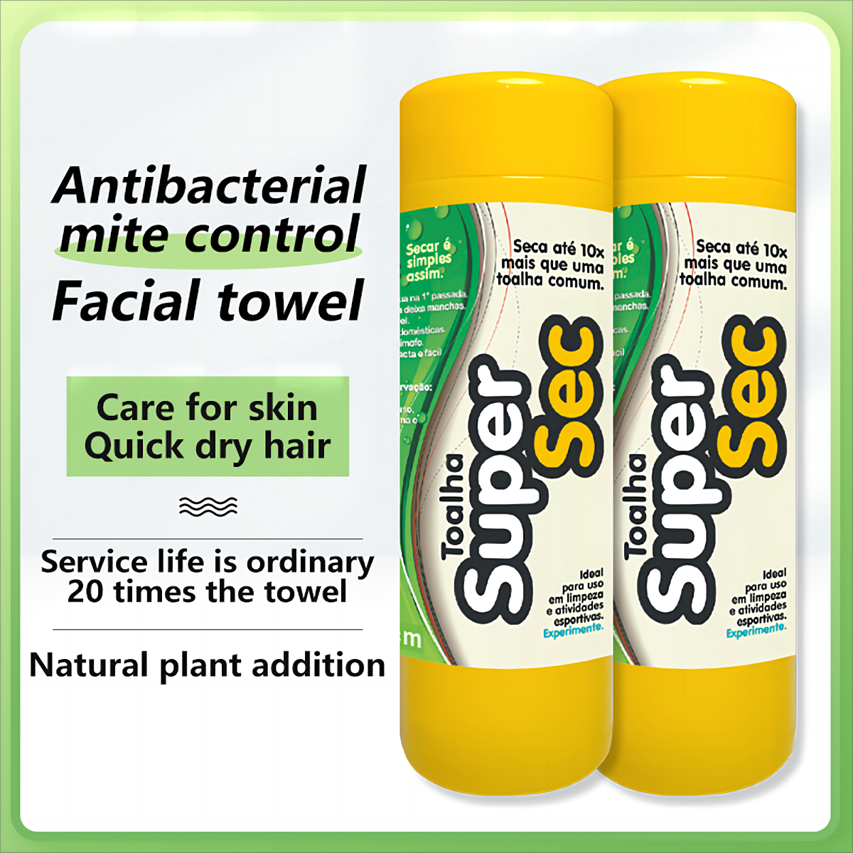 Antibacterial and Anti-mite Beauty Towel