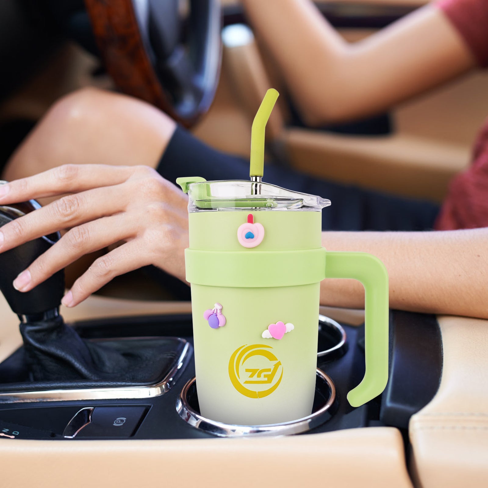 Car Cup Holder - Green