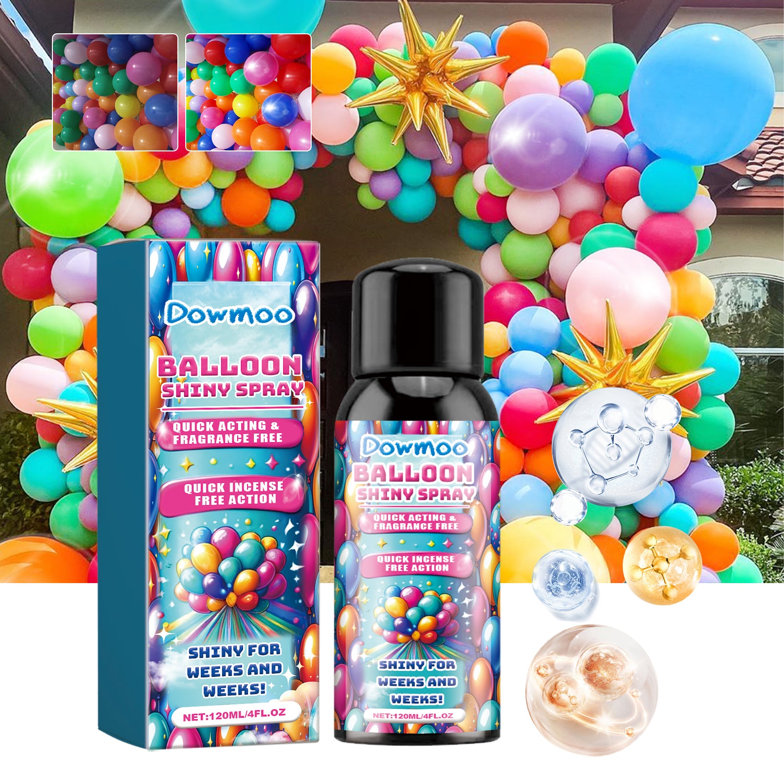 Dowmoo Balloon Brightening Enhancer - Preserves Balloon Texture and Glossiness