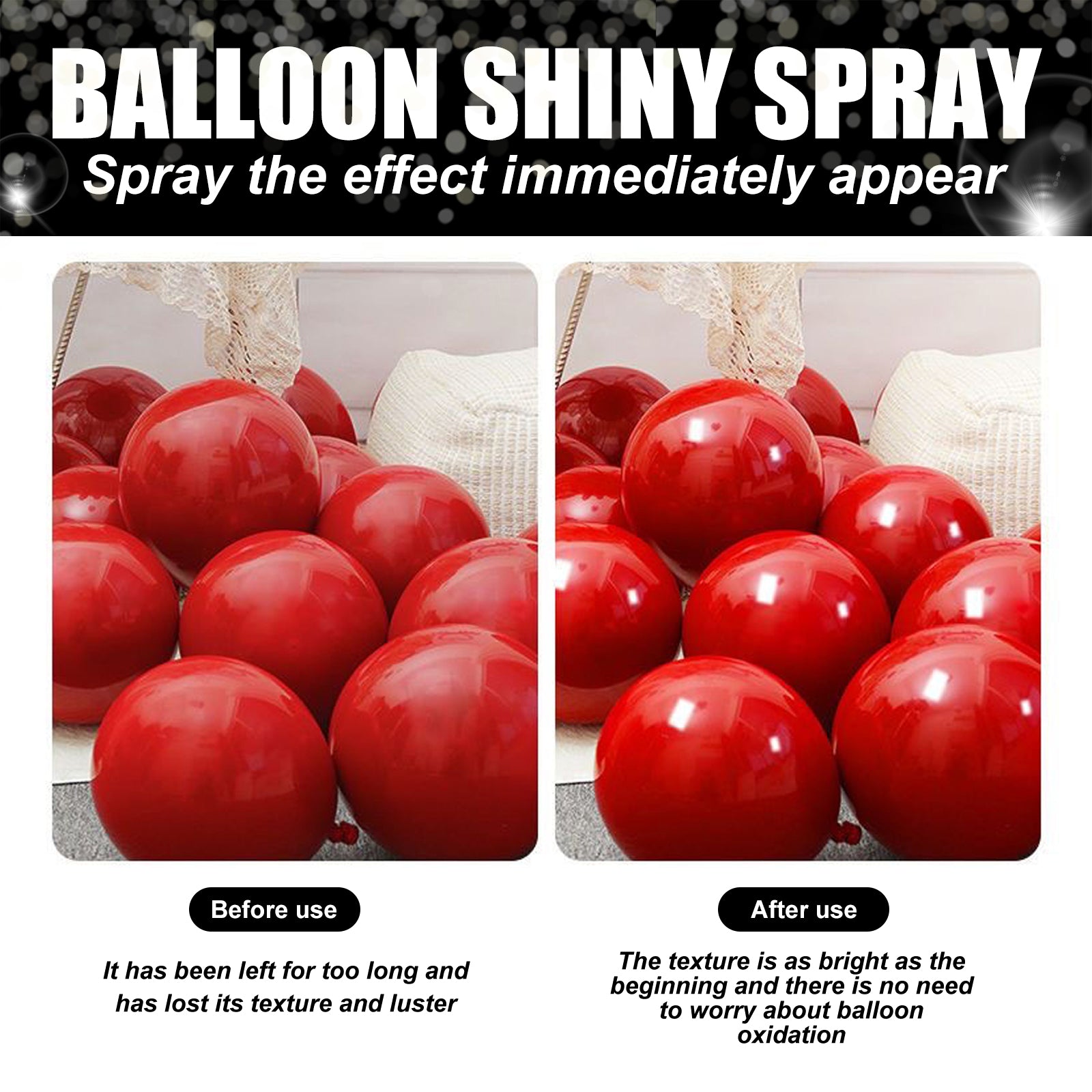 Dowmoo Balloon Brightening Enhancer - Safe and Durable Polishing Spray for Balloons