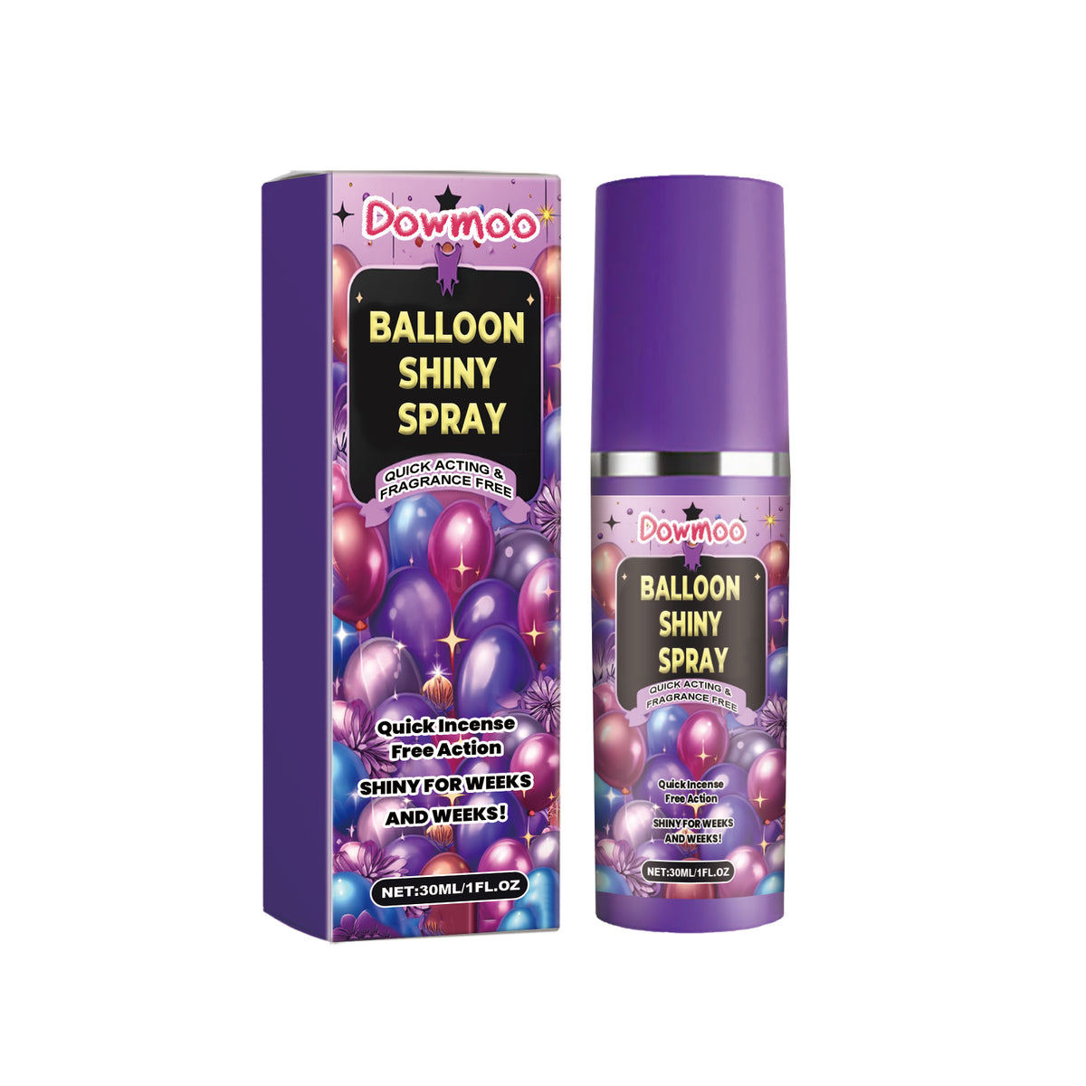 Dowmoo Balloon Atmosphere Gloss Spray - Enhances Balloon Texture and Durability