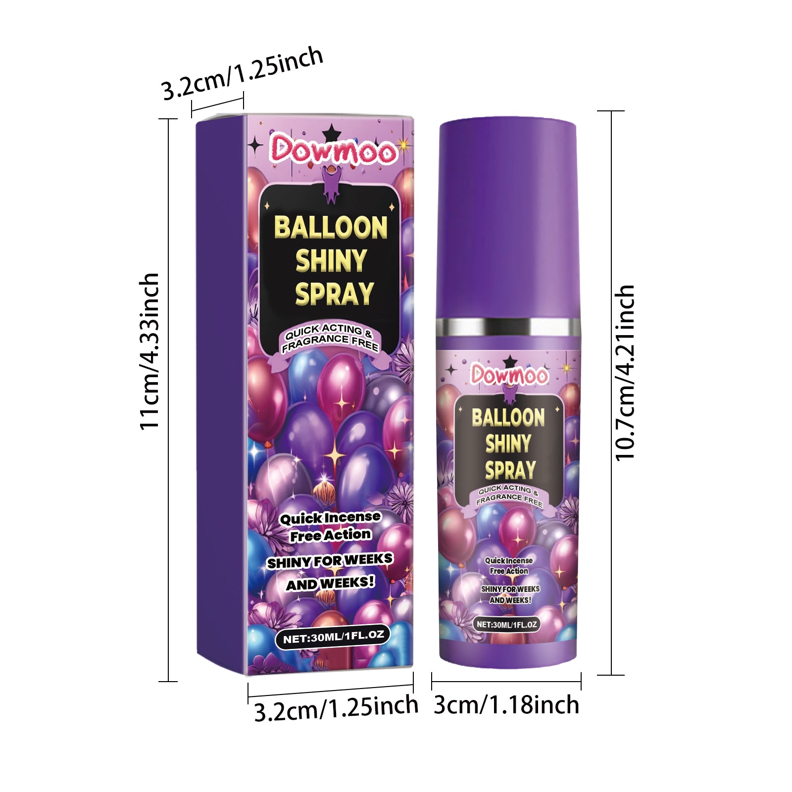 Dowmoo Balloon Atmosphere Gloss Spray - Enhances Balloon Texture and Durability