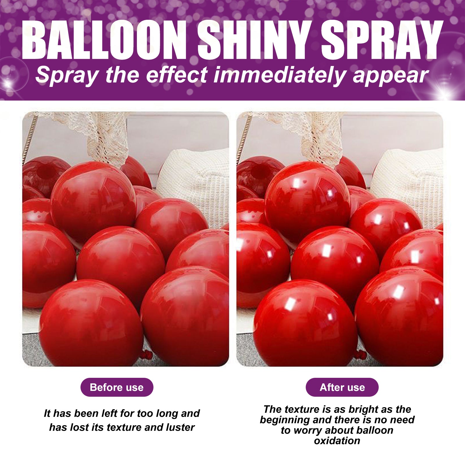 Dowmoo Balloon Atmosphere Gloss Spray - Enhances Balloon Texture and Durability