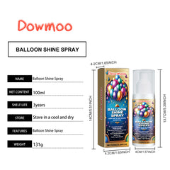 DOWMOO Balloon Gloss Spray - Enhances Atmosphere and Keeps Balloons Shiny