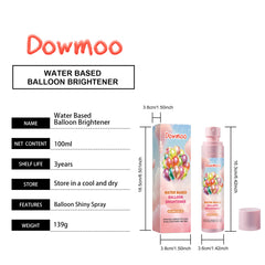 Dowmoo Balloon Brightener - Portable and Long-Lasting for Scene Decorations