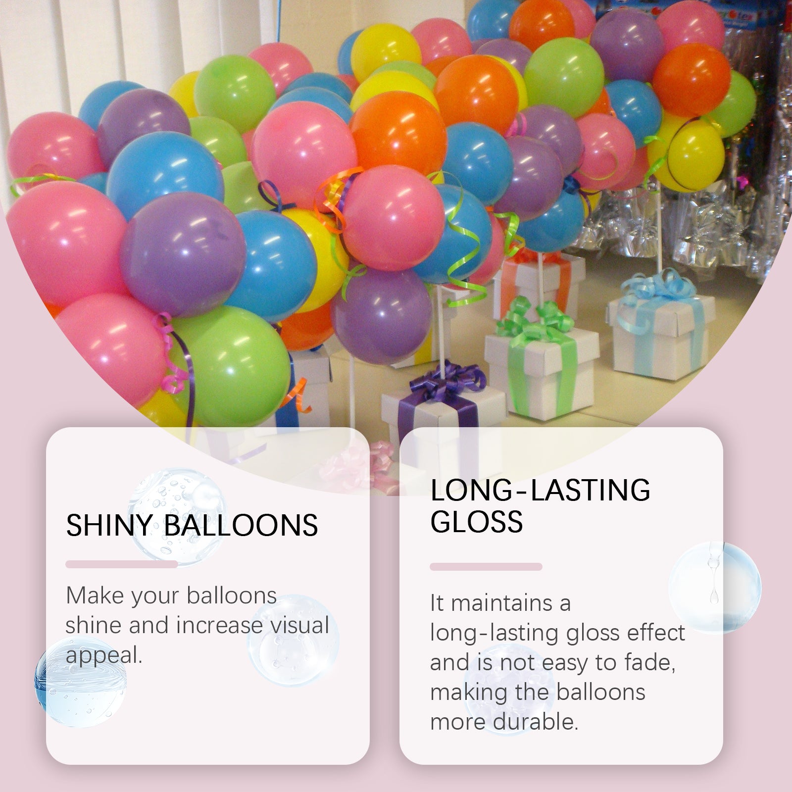 Dowmoo Balloon Brightener - Portable and Long-Lasting for Scene Decorations