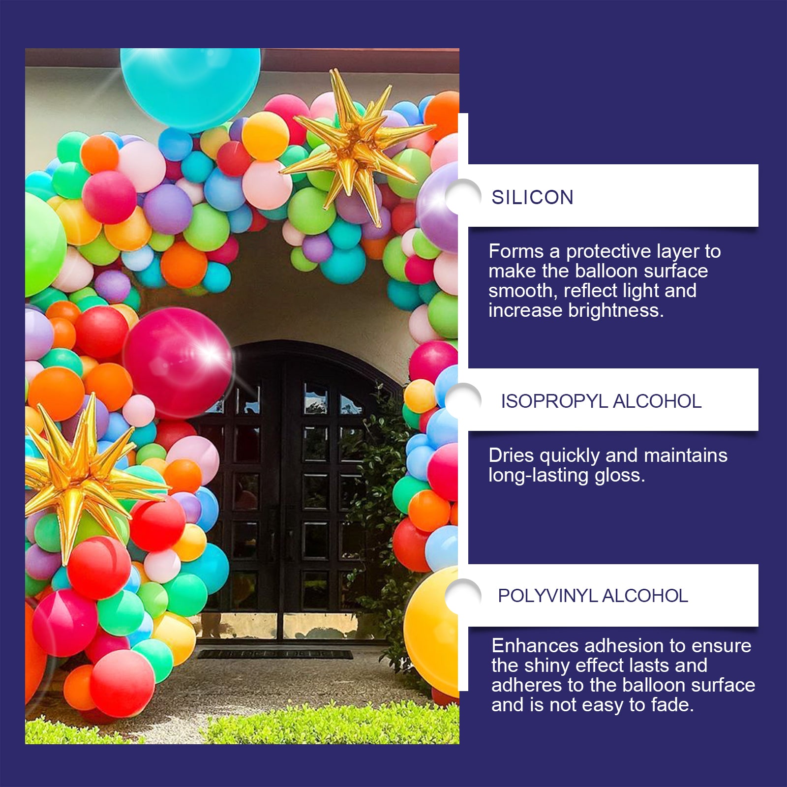 Dowmoo Highlight Balloon Spray - Enhances Balloon Glossiness and Durability for Atmosphere Creation