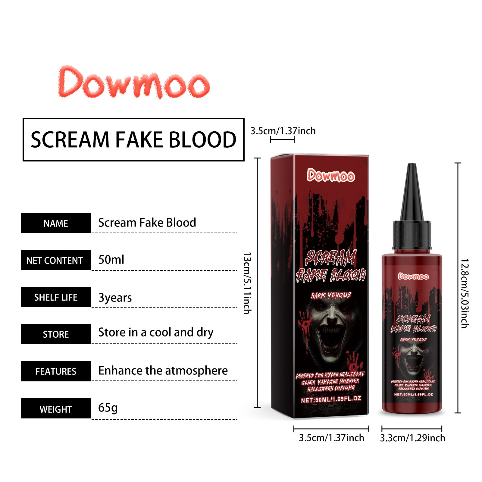 Dowmoo Halloween Blood Drops - Creates Thrilling Effects for Festival Atmosphere