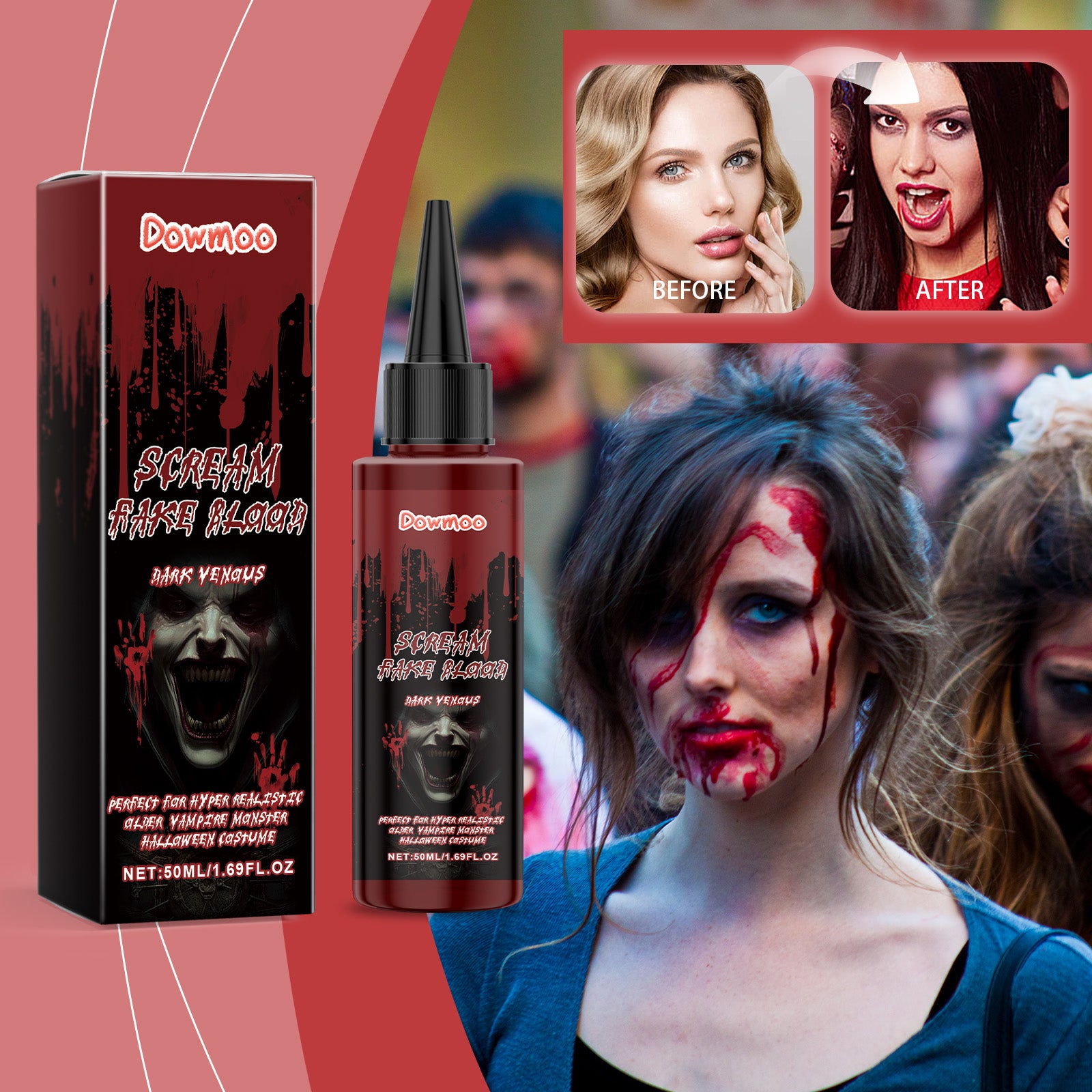 Dowmoo Halloween Blood Drops - Creates Thrilling Effects for Festival Atmosphere