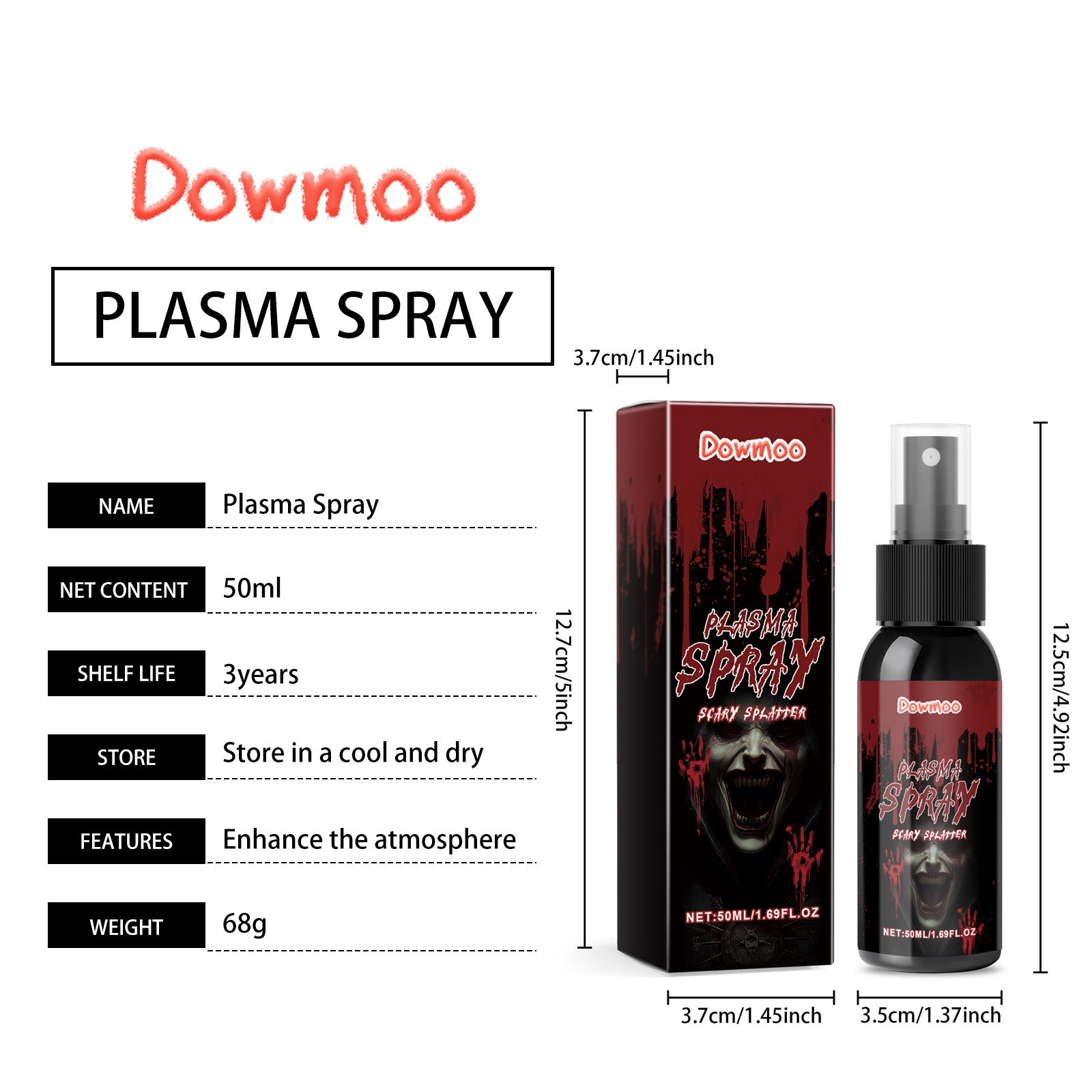 DOWMOO Halloween Blood Spray - Realistic and Festive Fake Blood Effects