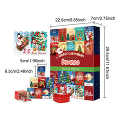 Dowmoo Christmas Advent Calendar Puzzle - Toy Puzzle with Surprise Calendar Gift Box