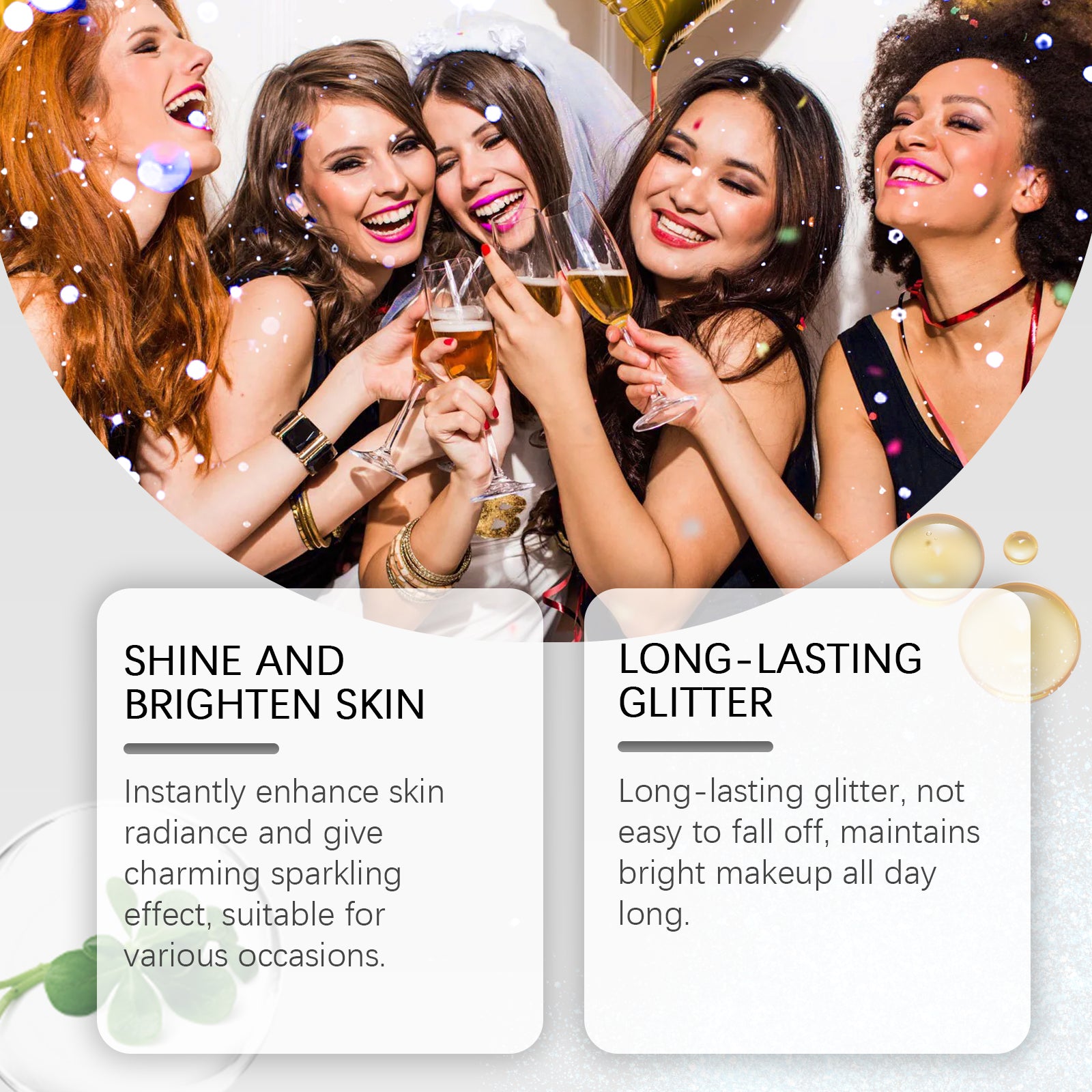 EELHOE Stage Makeup Glitter Spray - Natural, Long-Lasting, and Brightening Highlight Spray