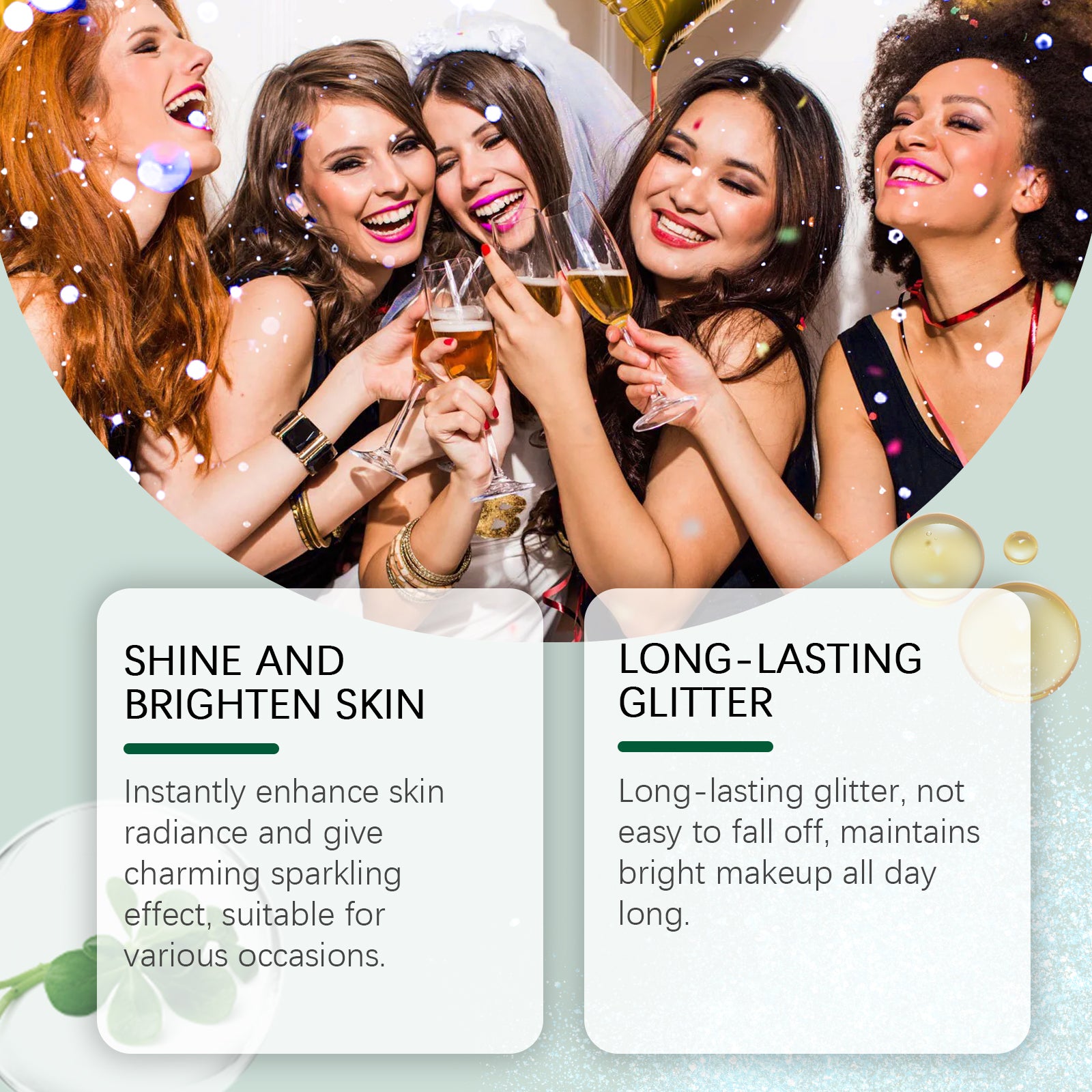 EELHOE Glitter Spray - Natural, Long-Lasting, and Brightening Highlight Spray