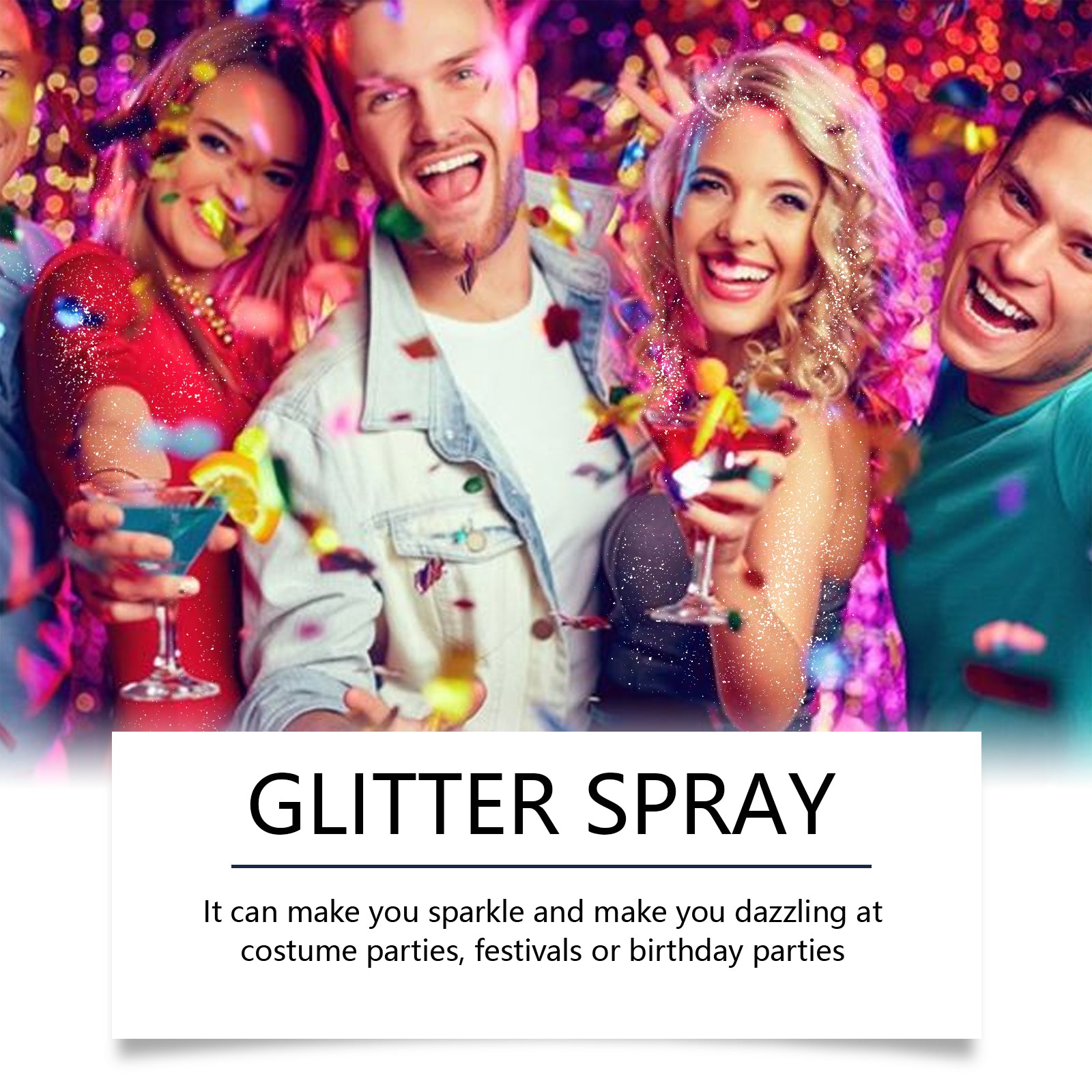 Eelhope Highlighting Glitter Spray - Brightening Spray for Hair, Body, and Collarbone