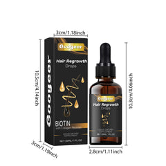 Googeer Dietary Supplement Care Drops Repair Dry Hair, Smooth Hair, Strengthen Hair Roots, Prevent Hair Loss