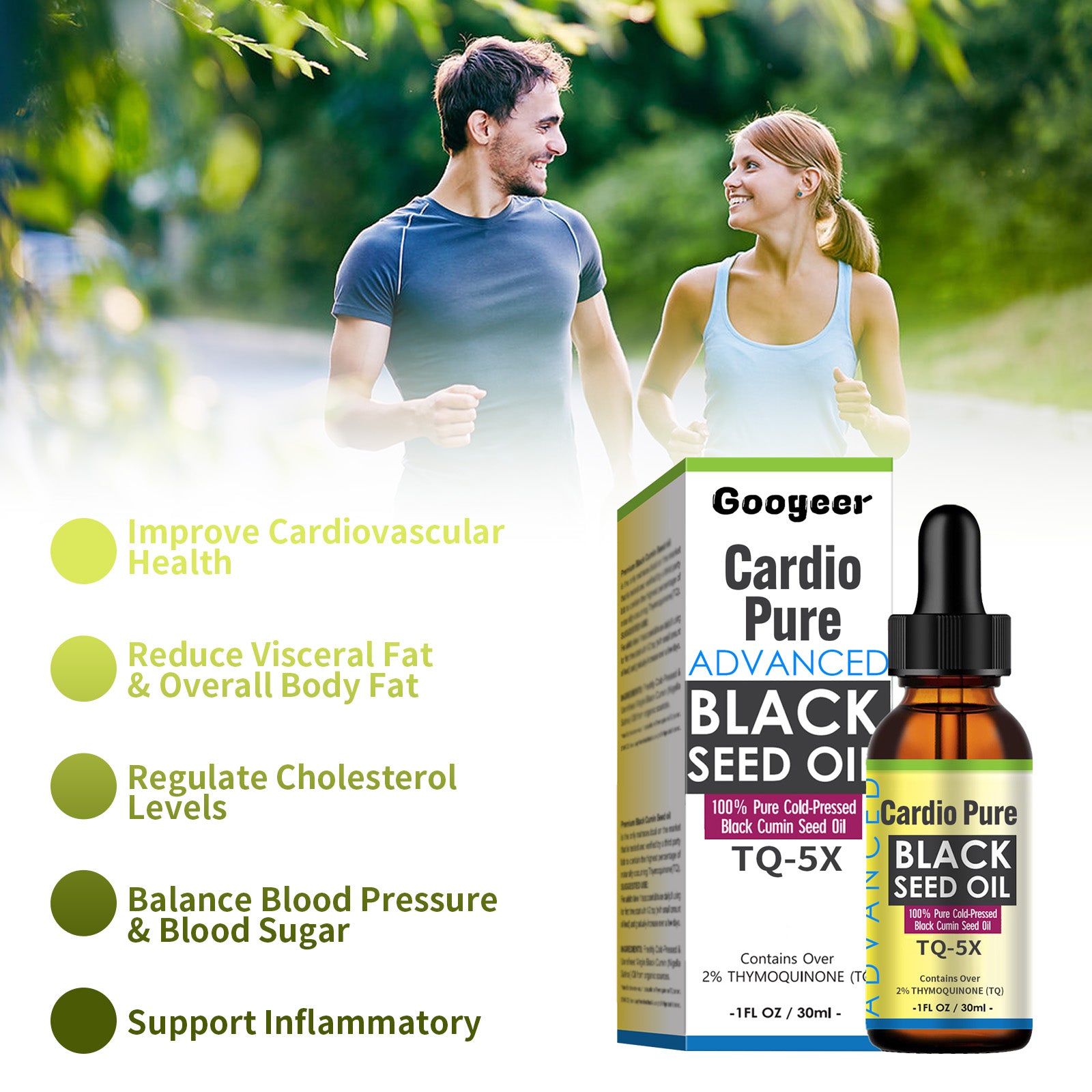 Googeer Body Care Drops - Maintain Balance, Regulate Blood Lipids & Sugar, Body Care Oral Drops