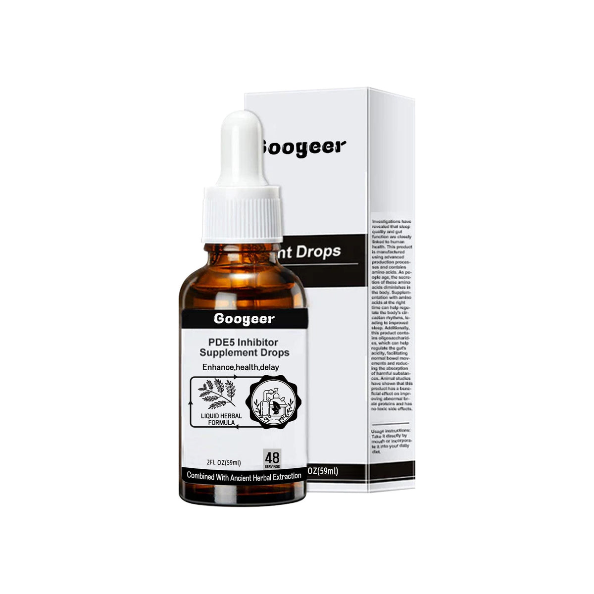 Googeer Male Enhancement Supplement Drops - Enhance Male Energy, Strengthen Stamina, Male Health Care Oral Drops