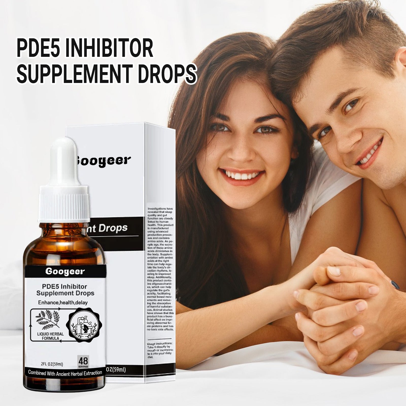 Googeer Male Enhancement Supplement Drops - Enhance Male Energy, Strengthen Stamina, Male Health Care Oral Drops