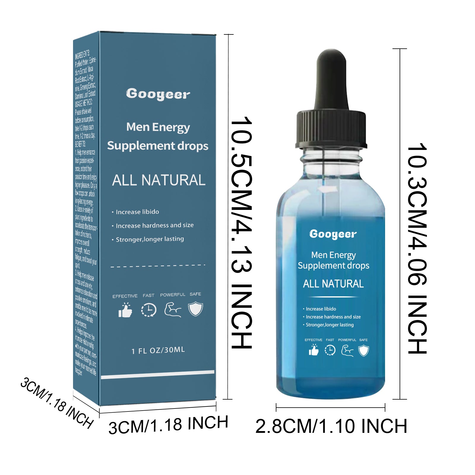 Googeer Male Enhancement Supplement Drops - Male Energy Supplement