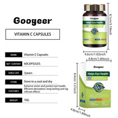 Googeer Vitamin & Mineral Supplement Capsules Vitamin C Capsules Body Treatment