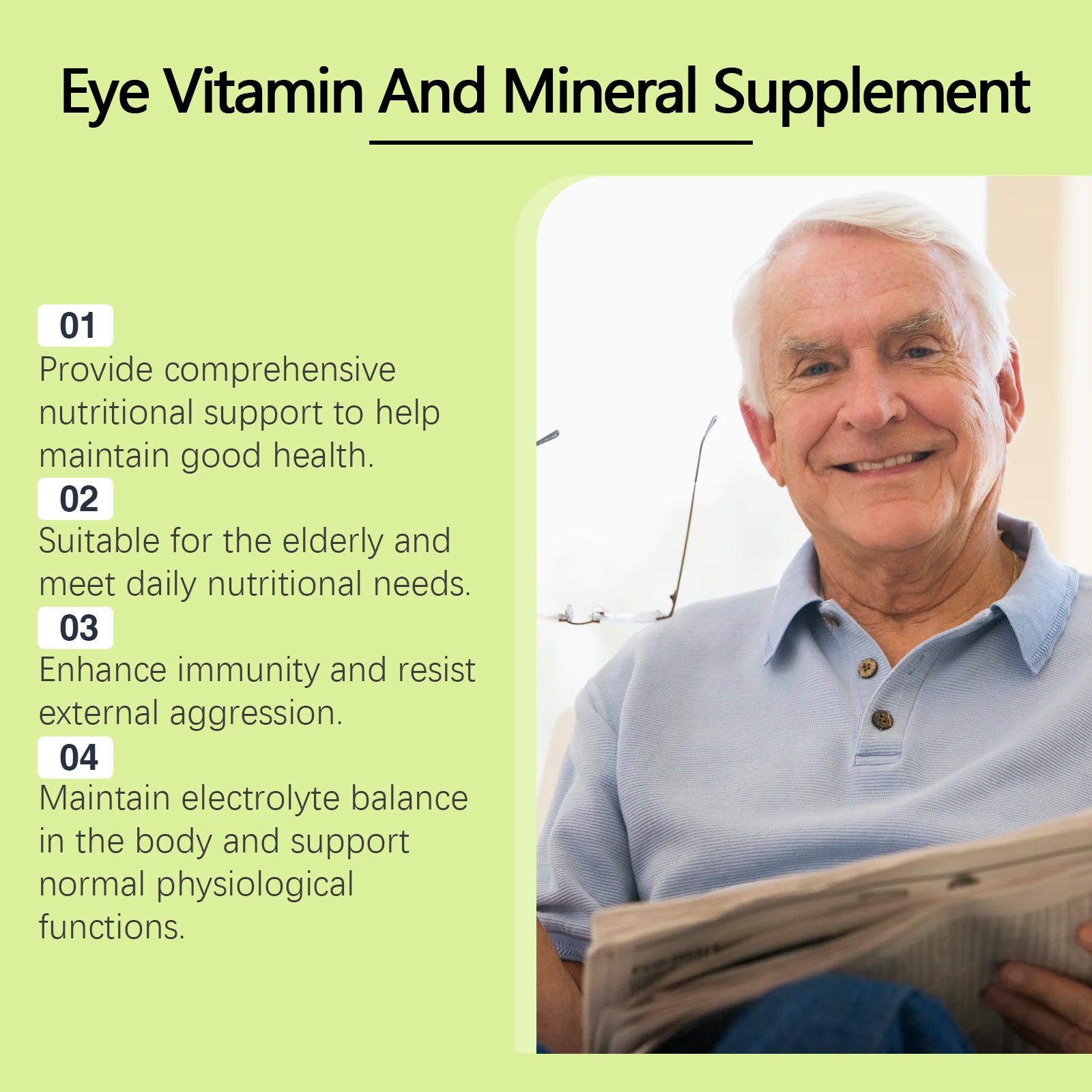 Googeer Vitamin & Mineral Supplement Capsules Vitamin C Capsules Body Treatment