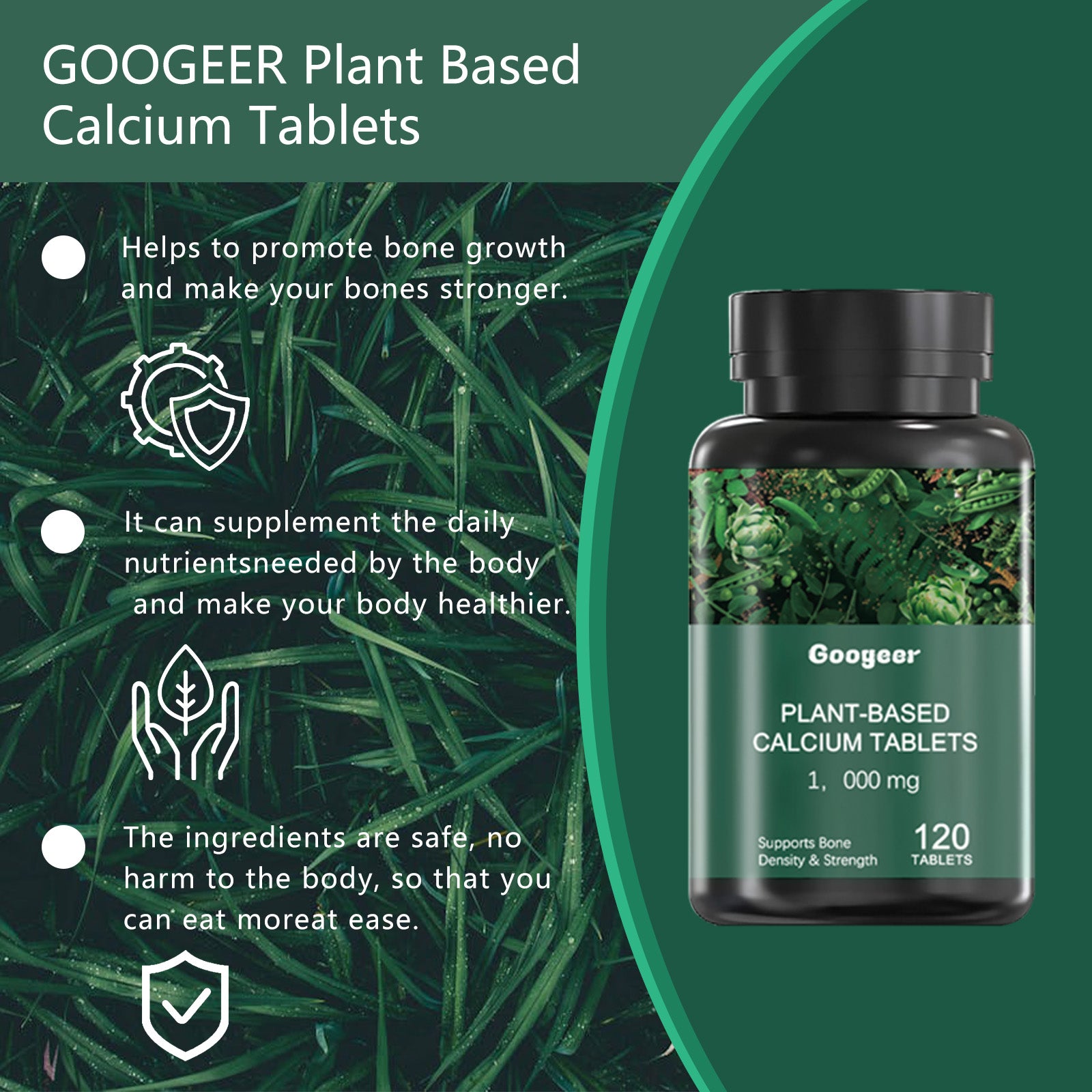 Googeer Body Care Tablets Height Growth & Nutrition Supplement for Adults & Children
