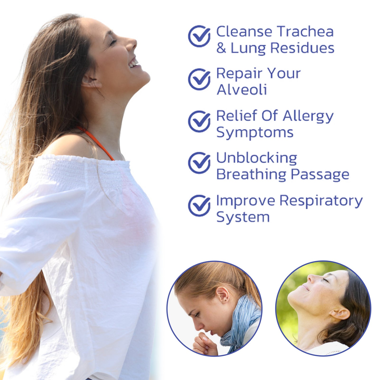 Googeer Herbal Spray Relieve Dry Throat, Cough, Phlegm, Respiratory Congestion Throat Care Spray