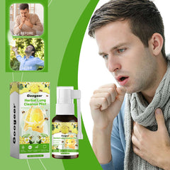 Googeer Lung Herbal Cleansing Spray (Oral) Herbal Lung Cleansing & Throat Relief Nasal Spray