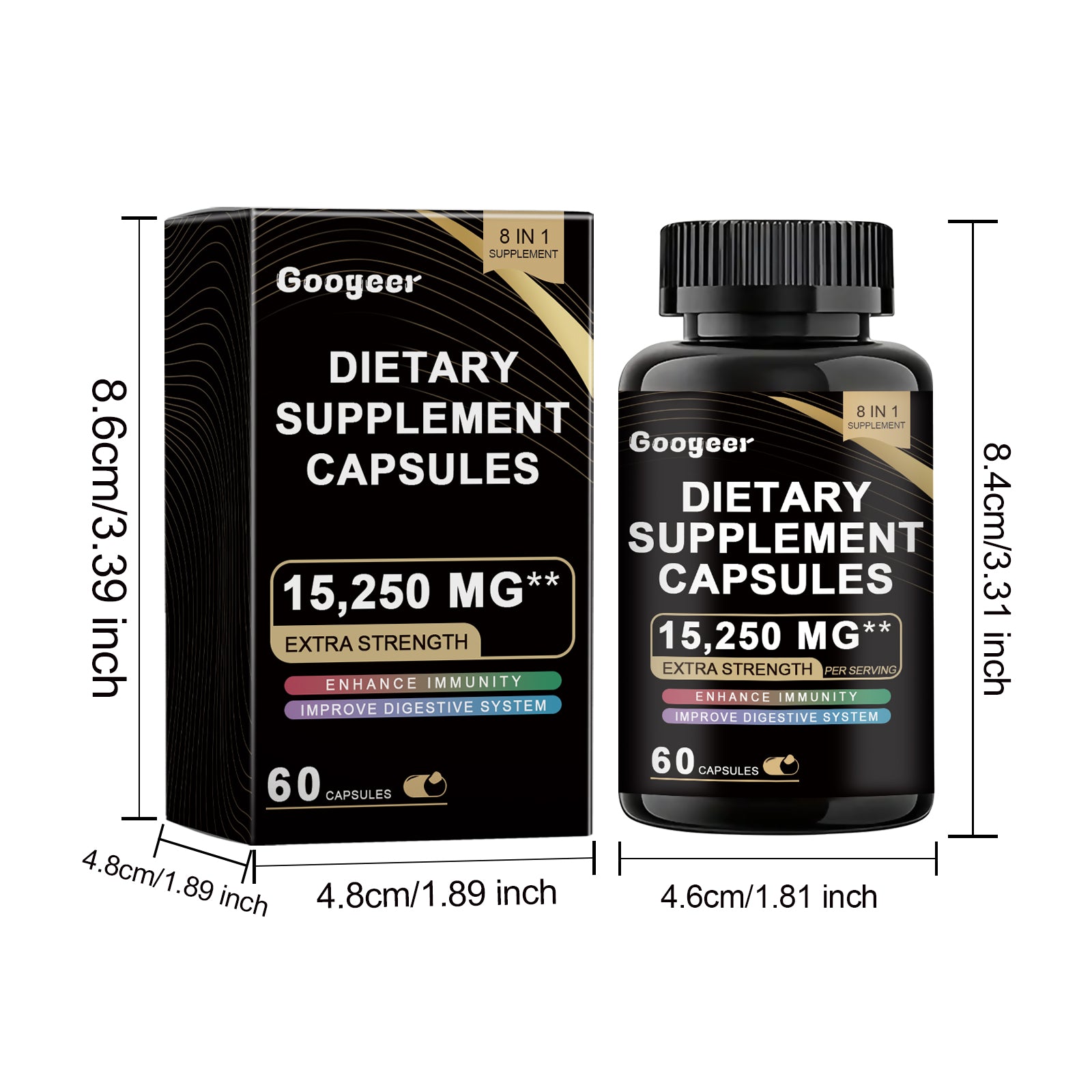 Googeer Dietary Supplement Capsules Dietary Supplement Capsules Body Treatment