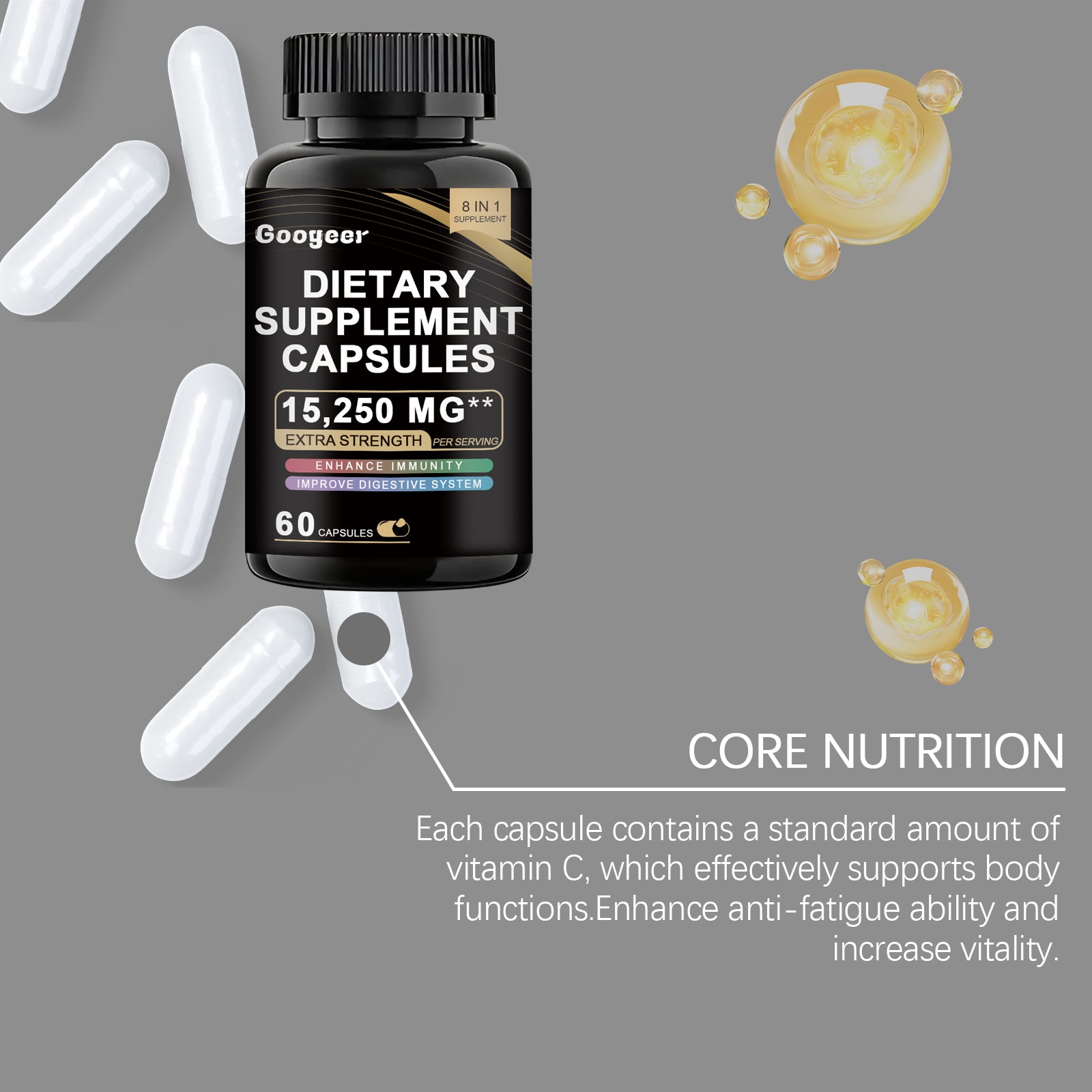 Googeer Dietary Supplement Capsules Dietary Supplement Capsules Body Treatment