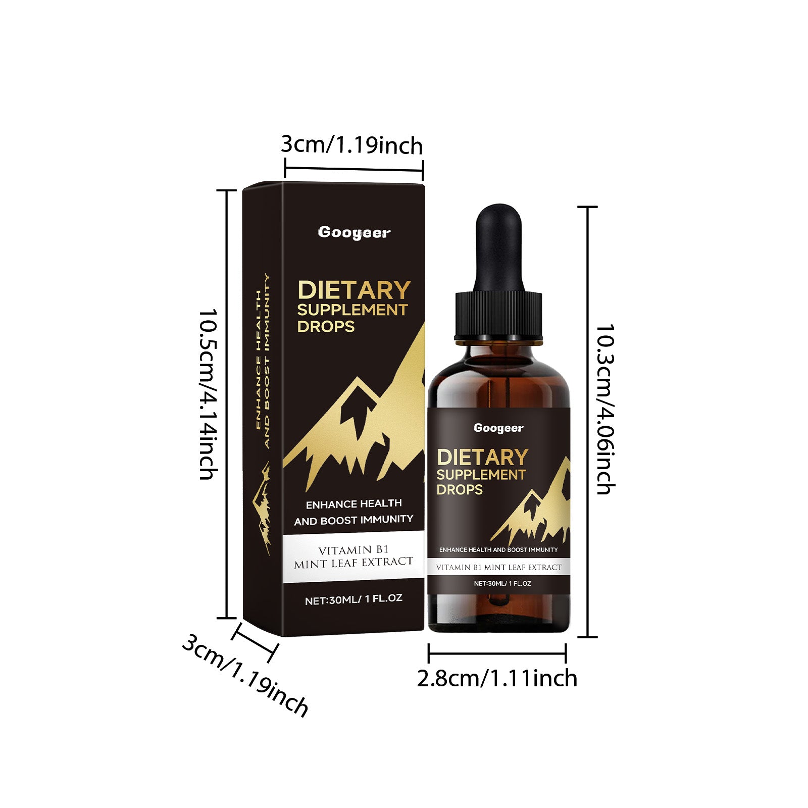 Googeer Dietary Supplement Drops Dietary Supplement for Lowering Body Treatment