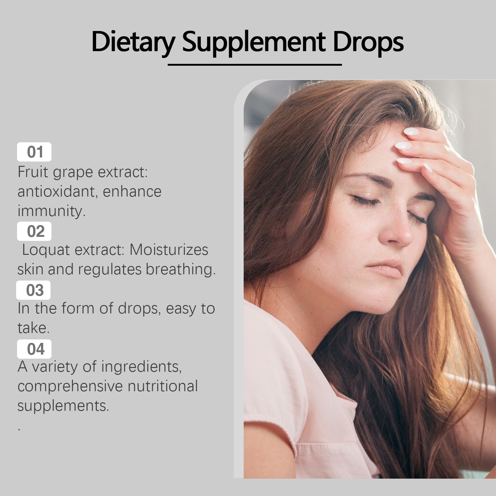 Googeer Dietary Supplement Drops Dietary Supplement for Lowering Body Treatment