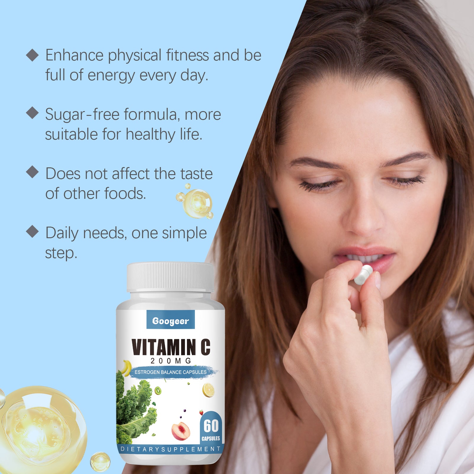 Googeer Hormone Balance Energy Capsules Estrogen Balance Capsules Body Treatment