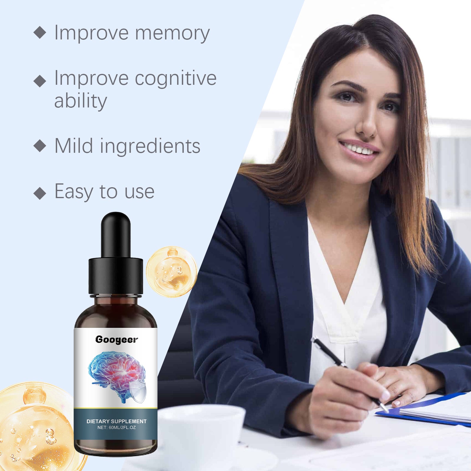 Googeer Memory Supplement Drops Dietary Supplement Body Treatment