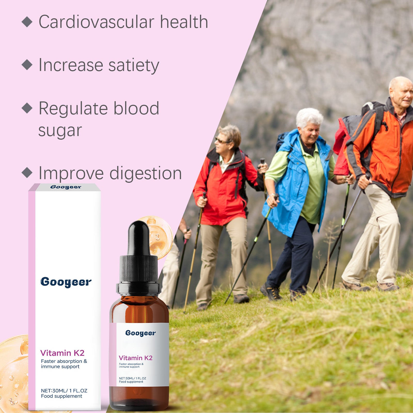 Googeer Dietary Fiber Supplement Drops Body Treatment