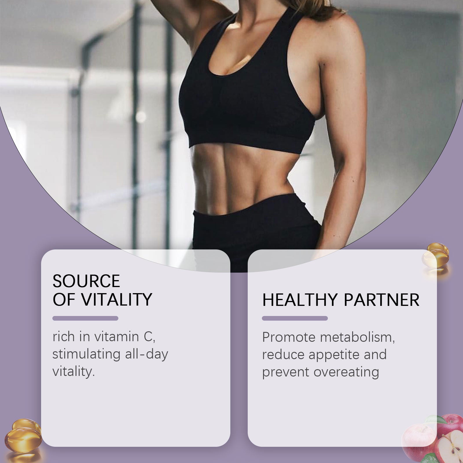 Googeer Apple Cider Vinegar Dietary Supplement Gummies Vitamin Supplement, Immune Boost, Apple Cider Vinegar Taste