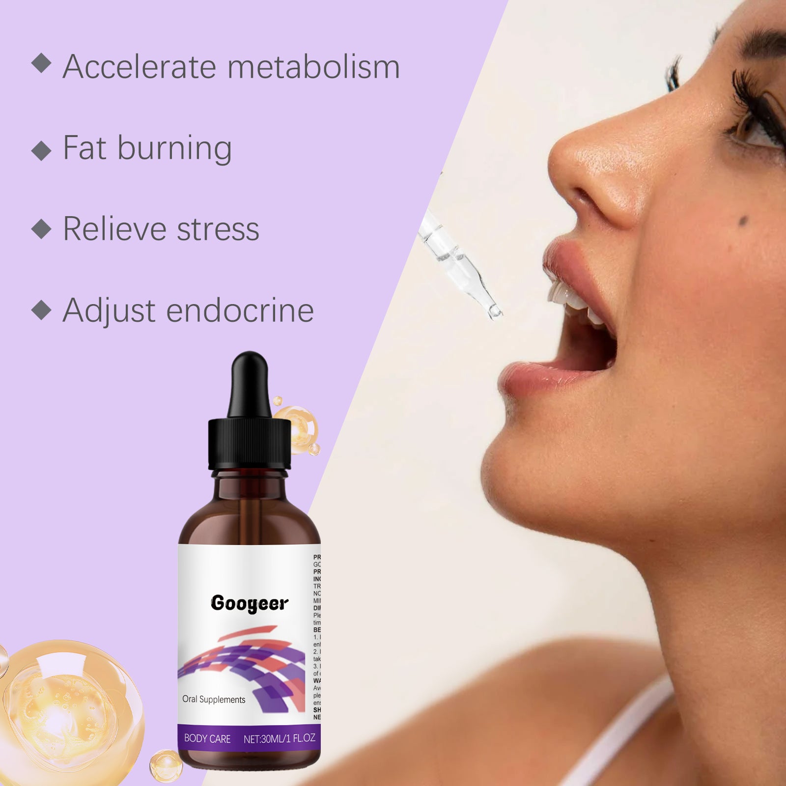 Googeer Metabolism Drops Oral Supplement Body Care Supplement Drops