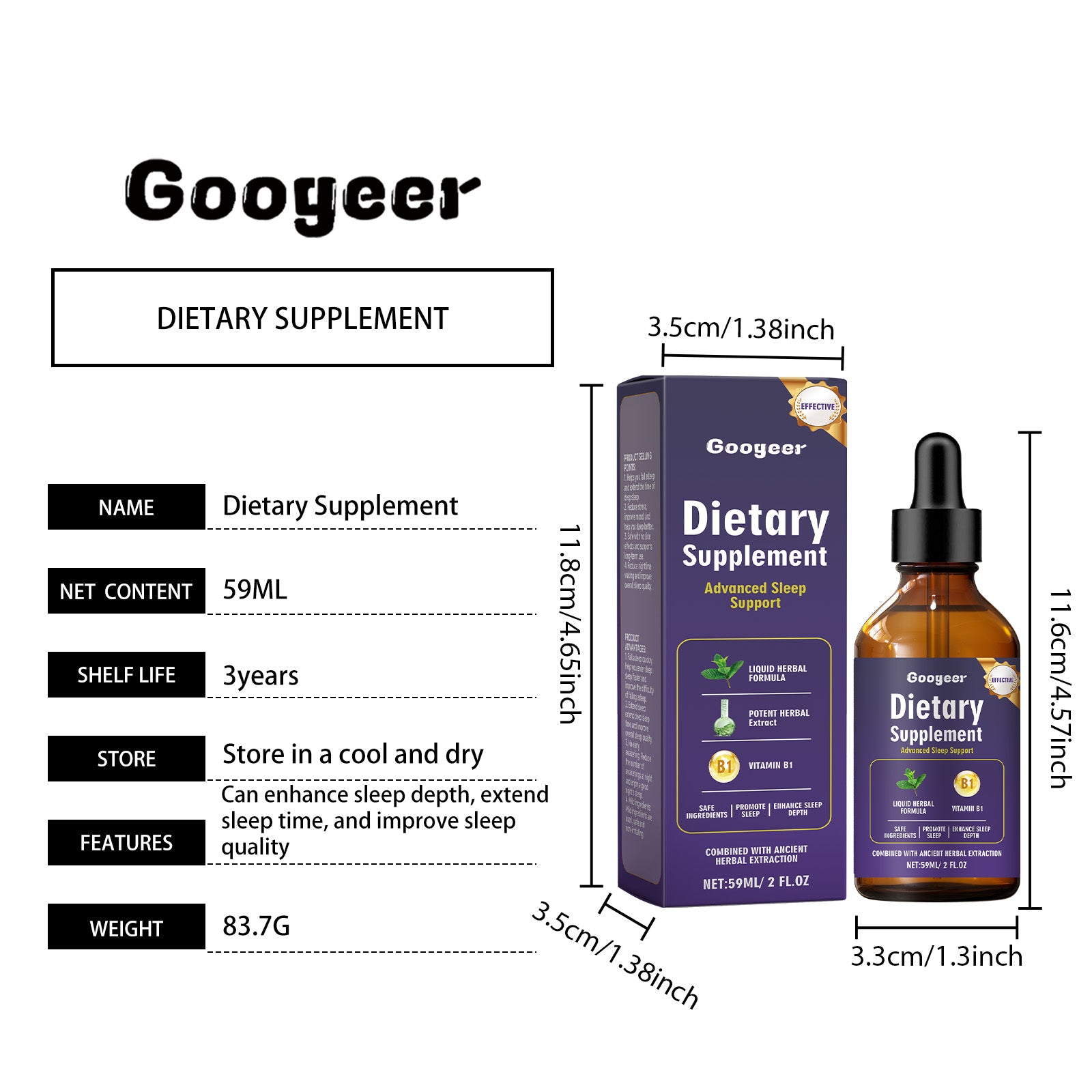 Googeer Dietary Supplement for Body Treatment2