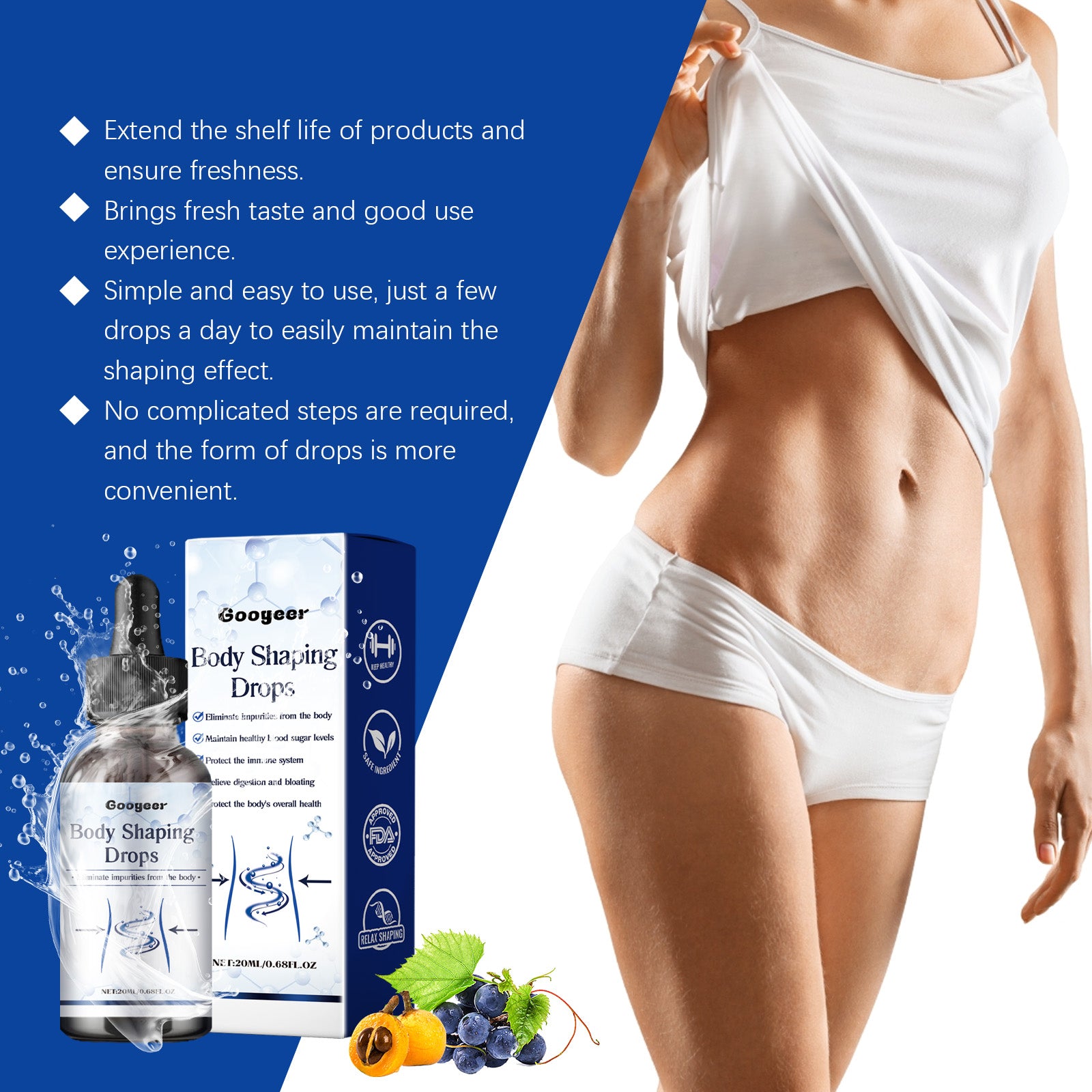 Googeer Fat Burning & Shaping Drops Shaping Drops for Sculpting & Burning Fat