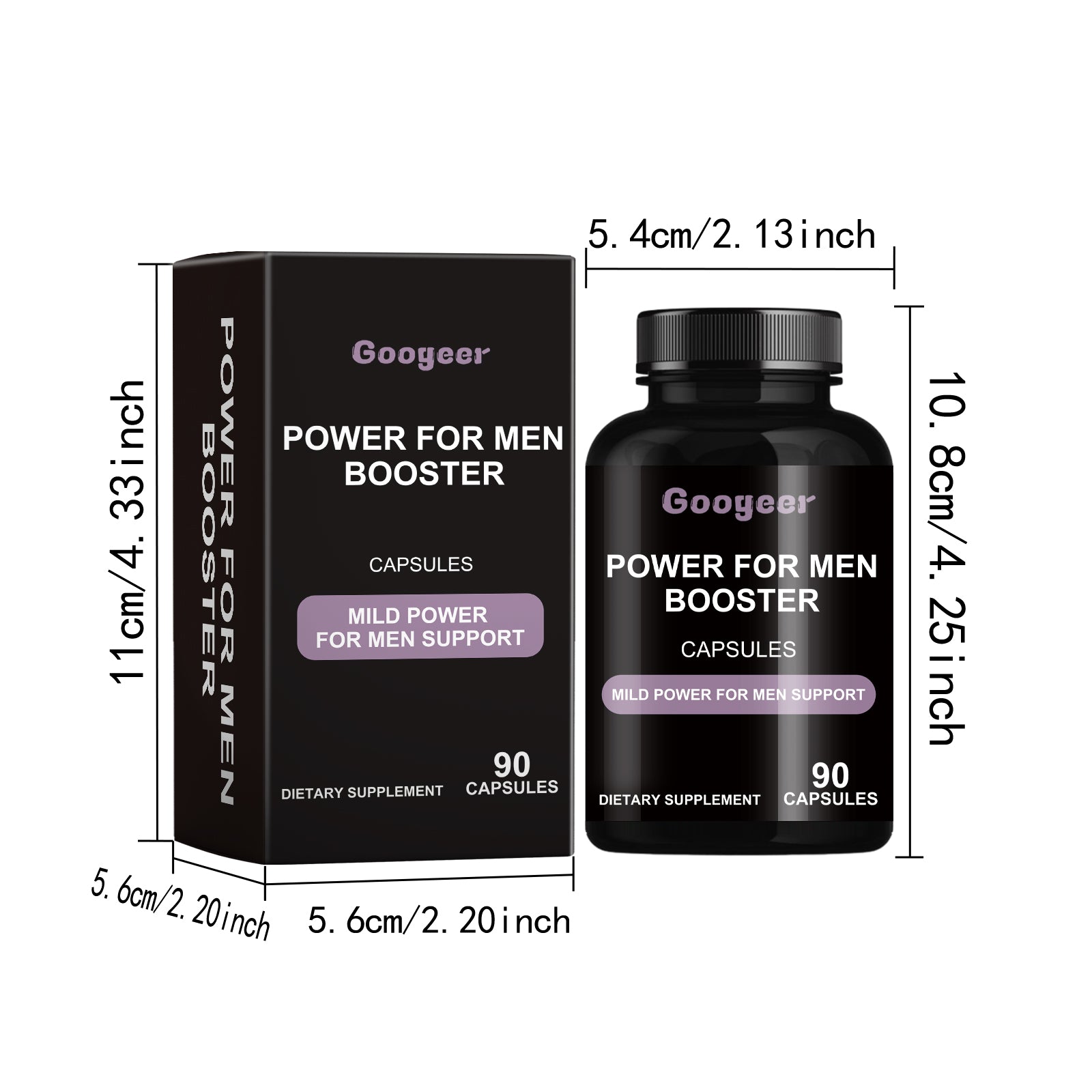 Googeer Dietary Supplement Capsules Men's Strength Enhancement Capsules Body Treatment