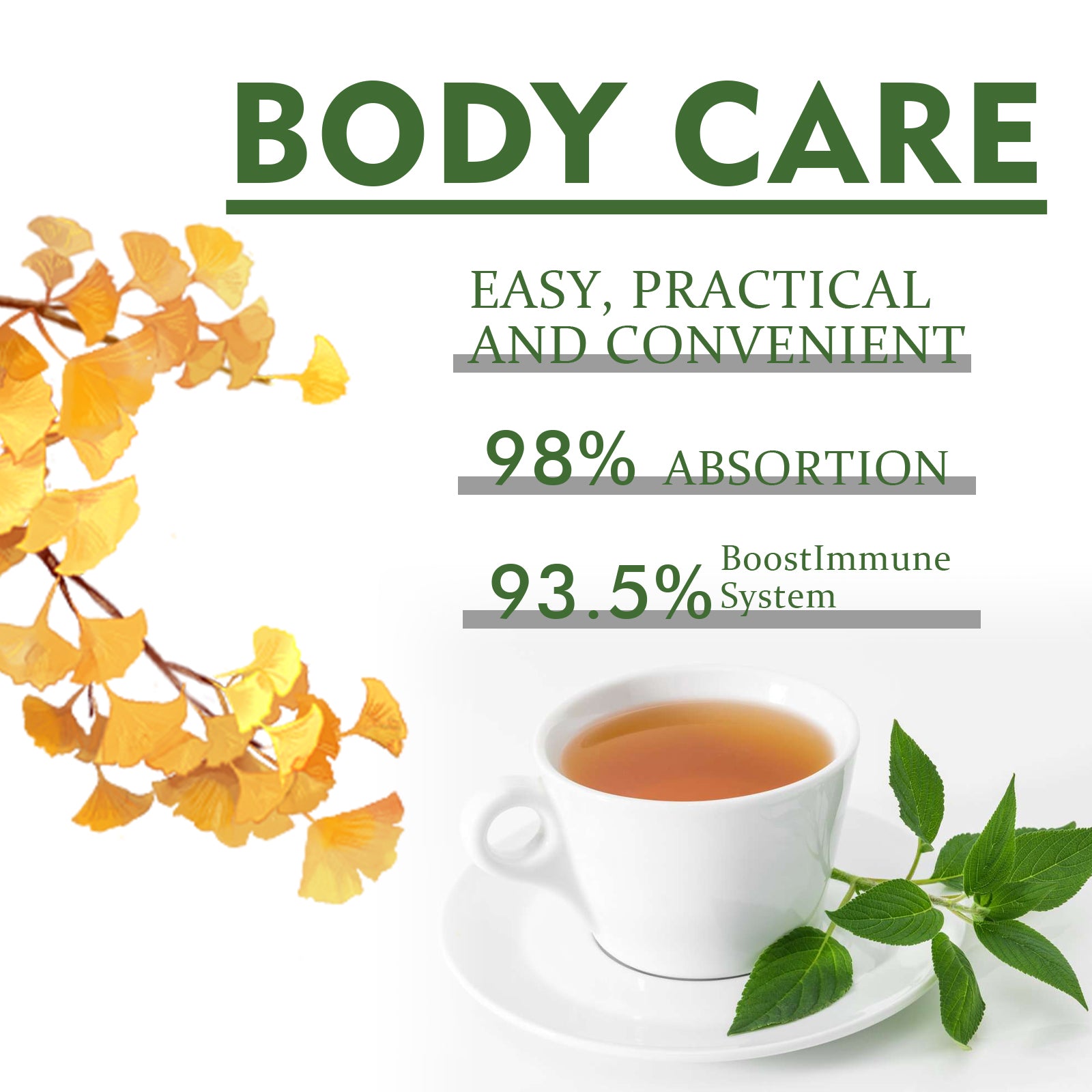 Googeer Body Care Tea - Relieve Thirst, Blurred Vision, Fatigue, & Wound Healing, Sugar-Regulating Tea Bags