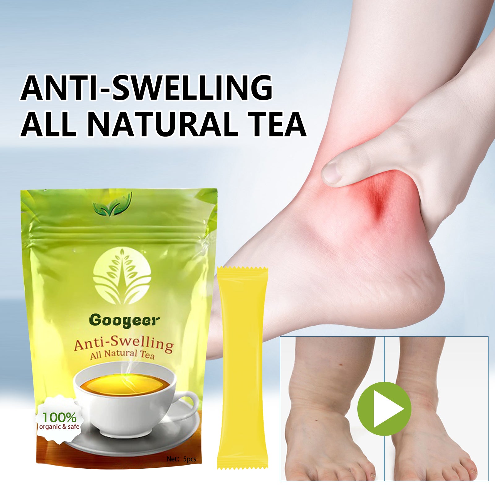Googeer Body Shaping Tea - Tighten Skin, Reduce Belly & Thigh Fat, Slimming & Toning Tea